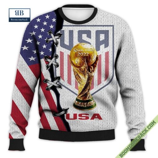 USA Flag National Soccer Team World Cup 2022 3D Sweater And Hoodie T-Shirt