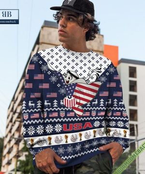 USA World Cup 2022 Mascot Ugly Christmas Sweater Hoodie T-Shirt