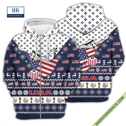 USA World Cup 2022 Mascot Ugly Christmas Sweater Hoodie T-Shirt