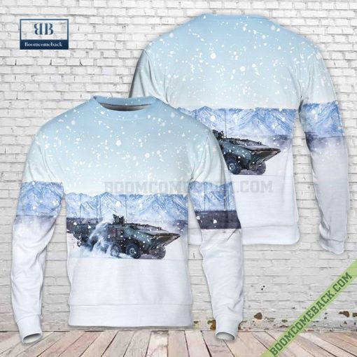 USMC Amphibious Combat Vehicle Ugly Christmas Sweater Style 2