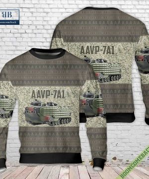 USMC Assault Amphibious Vehicle AAVP-7A1 Christmas Sweater Jumper