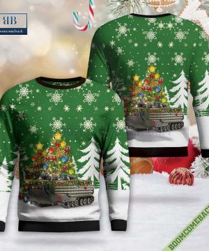 USMC Assault Amphibious Vehicle Christmas Sweater Jumper