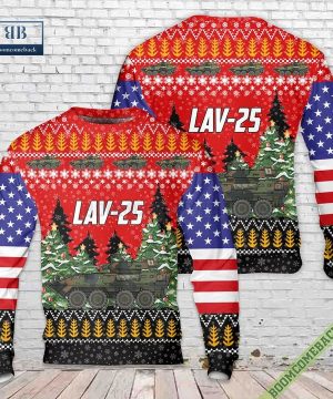 USMC Light Armored Vehicle LAV-25 Christmas Sweater Jumper