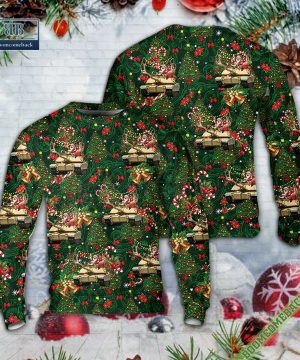 USMC M1A1 Abrams Main Battle Tank Ugly Christmas Sweater