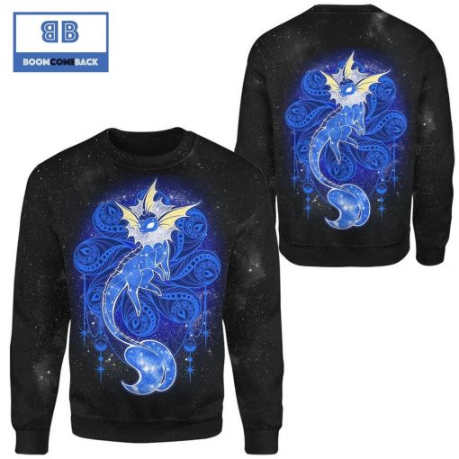 Vaporeon Starry Pokemon Anime 3d Sweatshirt