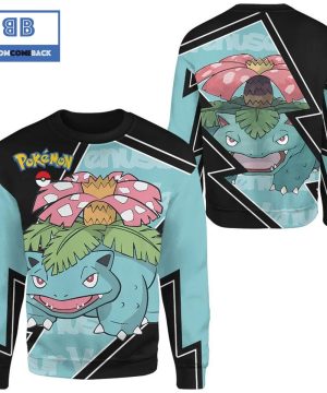 Venusaur Christmas Pokemon Anime 3d Sweatshirt