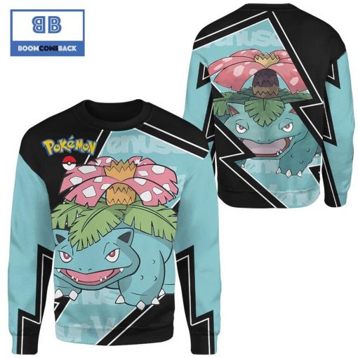 Venusaur Christmas Pokemon Anime 3d Sweatshirt