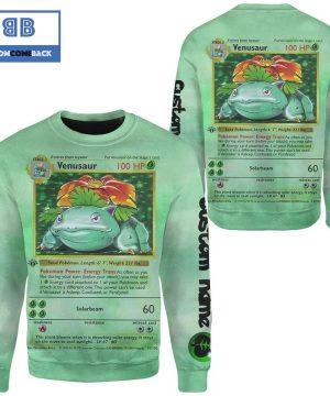 Venusaur Pokemon Anime 3d Sweatshirt