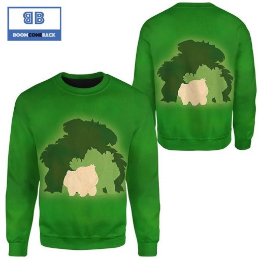 Venusaur Pokemon Anime Christmas 3D Sweatshirt