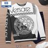 Versace Black Grey 3D Ugly Sweater