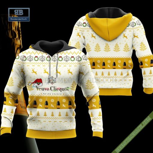 Veuve Clicquot Santa Hat Christmas Ugly Christmas Sweater Hoodie Zip Hoodie Bomber Jacket