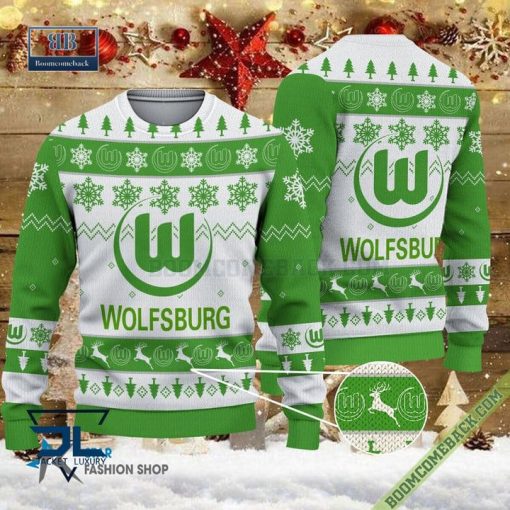 VfL Wolfsburg Xmas Sweatshirt Ugly Christmas Sweater