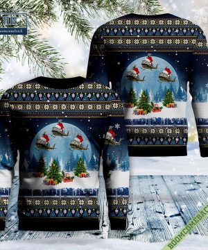 Vietnam Bell UH-1H Huey Ugly Christmas Sweater