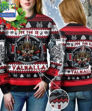 Viking See You In Valhalla Ugly Christmas Sweater