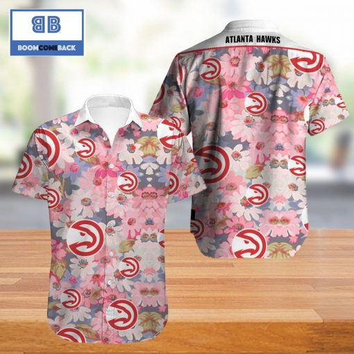 Vintage NBA Atlanta Hawks Hawaiian Shirt