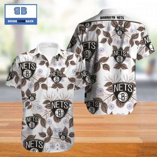 Vintage NBA Brooklyn Nets Hawaiian Shirt