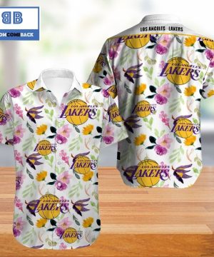 Vintage NBA Los Angeles Lakers Hawaiian Shirt