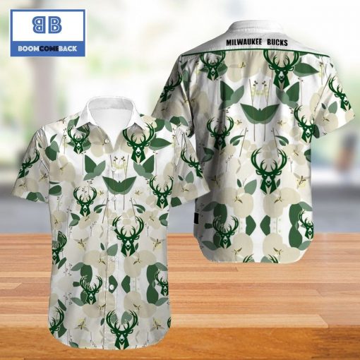 Vintage NBA New Milwaukee Bucks Hawaiian Shirt