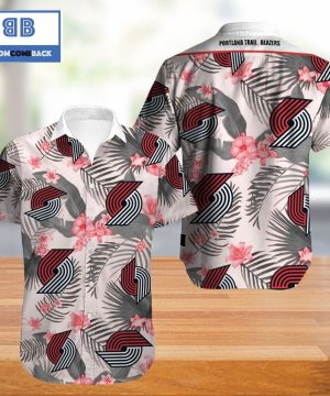 Vintage NBA Portland Trail Blazers Hawaiian Shirt