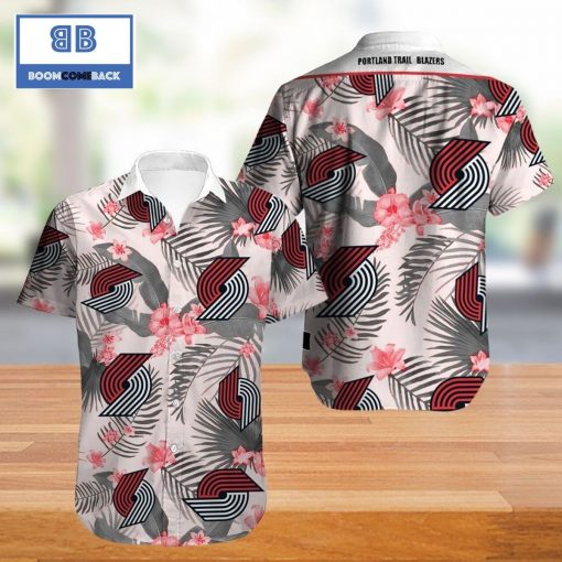 Vintage NBA Portland Trail Blazers Hawaiian Shirt