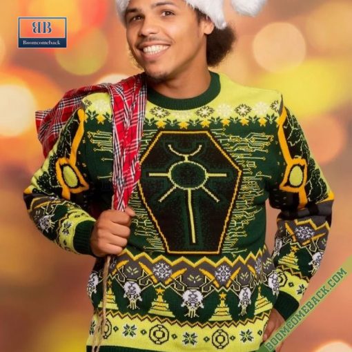 Warhammer 40000 Nefarious Necron Ugly Christmas Sweater Gift For Adult And Kid