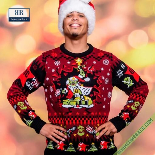 Warhammer 40K Da Red Gobbo Ugly Christmas Sweater