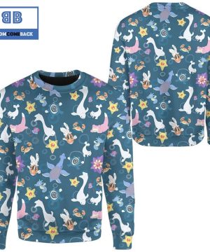 Water Seamless Pattern Custom Pokemon Anime Christmas 3D Sweatshirt