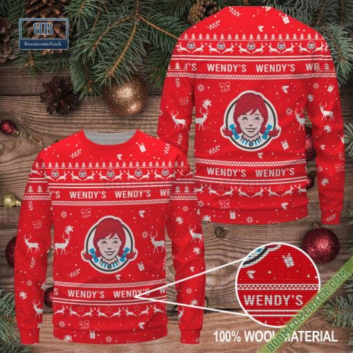 Wendy’s Company Ugly Christmas Sweater