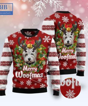 West Highland White Terrier Merry Woofmas Ugly Christmas Sweater