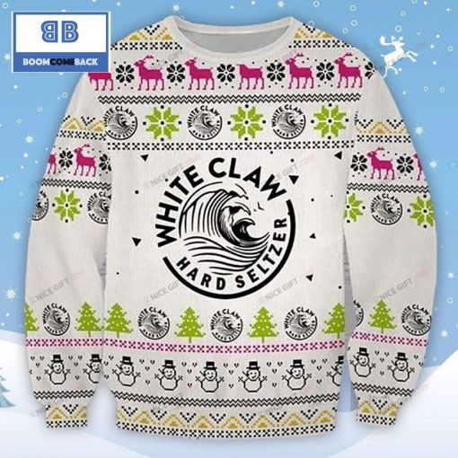 White Claw Hard Seltzer Beer Christmas 3D Sweater