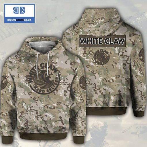 White Claw Hard Seltzer Camouflage 3D Hoodie