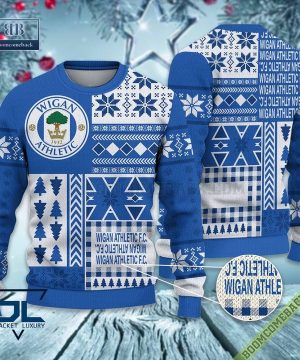 Wigan Athletic Ugly Christmas Sweater, Christmas Jumper