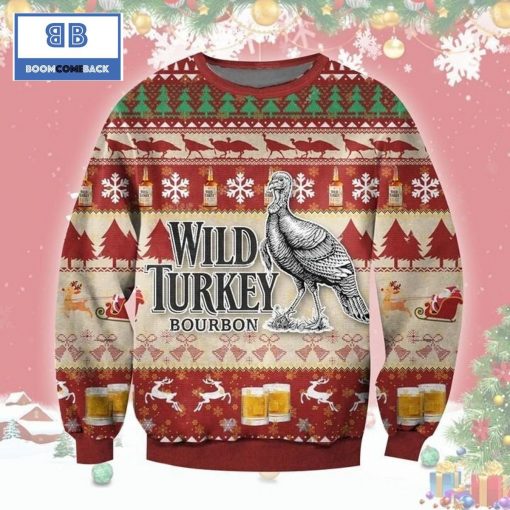 Wild Turkey Bourbon Ugly Christmas Sweater