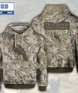 wild turkey camouflage 3d hoodie 2 ljvEq