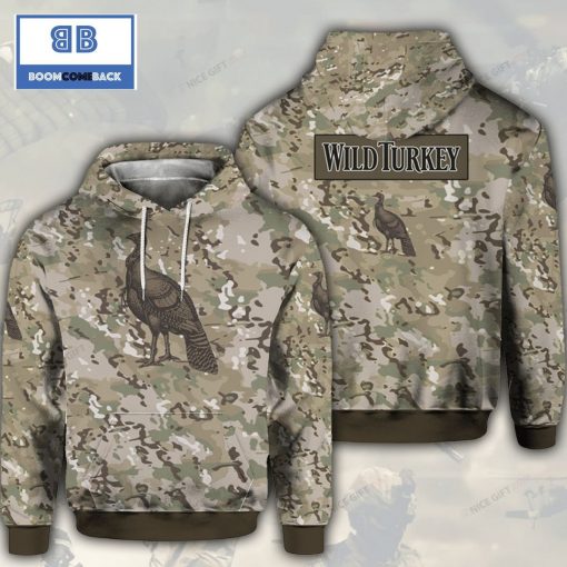 Wild Turkey Camouflage 3D Hoodie