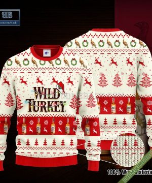 Wild Turkey Santa Hat Christmas Ugly Christmas Sweater Hoodie Zip Hoodie Bomber Jacket