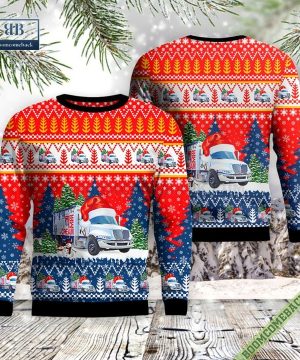 Wisconsin, Milwaukee Police Department Free Ice Cream Unit Ugly Christmas Sweater