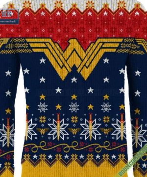 wonder woman logo dc comics ugly christmas sweater gift for adult and kid 7 TBNpu