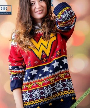 Wonder Woman Winter Land Ugly Christmas Sweater Gift For Adult And Kid