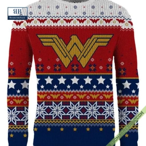 Wonder Woman Winter Land Ugly Christmas Sweater Gift For Adult And Kid