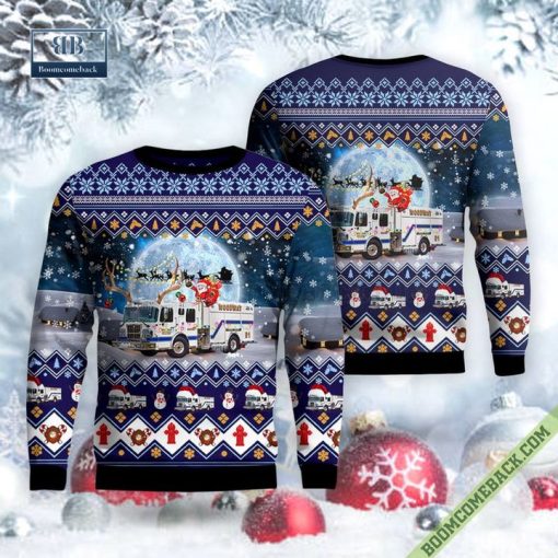 Woodway, Texas, Woodway Public Safety Department E1 Christmas Sweater Jumper