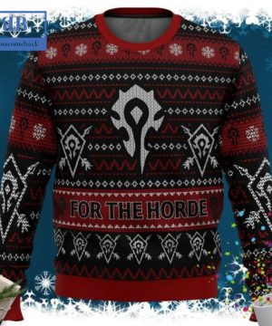 World Of Warcraft For The Horde Ugly Christmas Sweater