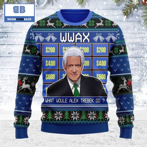 WWAX What Woule Alex Trebek Do Knitted Sweater