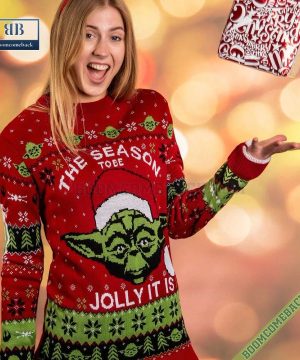 Yoda The Season To Be Jolly It Is Christmas Sweater Jumper