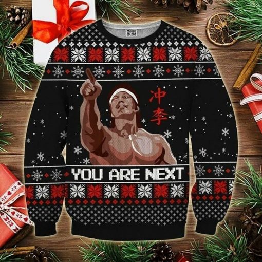 You Are Next 3D Ugly Christmas Sweater