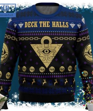 Yu-Gi-Oh Millennium Eye Deck The Halls Ugly Christmas Sweater