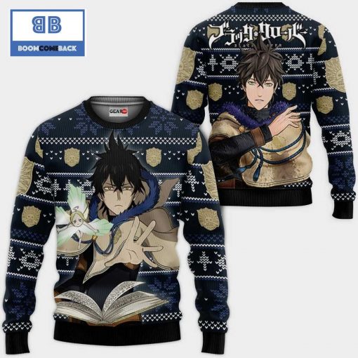 Yuno Black Clover Anime Ugly Christmas Sweater