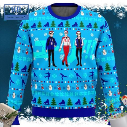 Yuri On Ice The Top 3 Ice Skaters Ugly Christmas Sweater