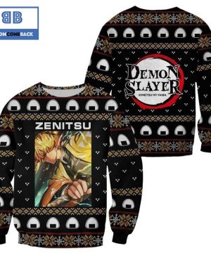 Zenitsu Agatsuma Kimetsu No Yaiba Anime Ugly Christmas Sweater