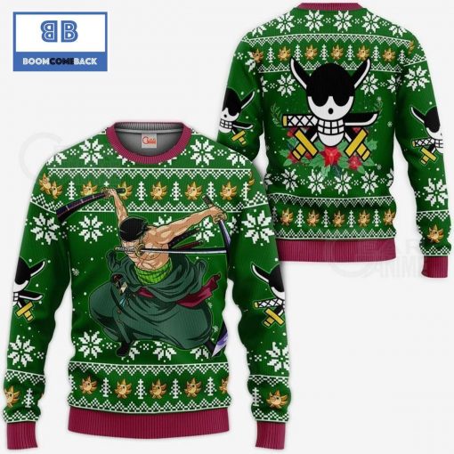 Zoro One Piece Anime Christmas 3D Sweater